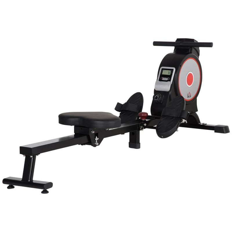 Vogatore per Fitness 180x48x60 cm in Acciaio e ABS Nero-1