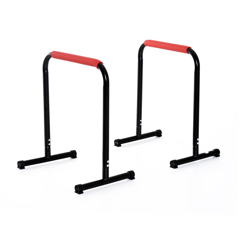 Parallele Fitness per il Potenziamento e la Tonificazione Muscolare in Tubi d'Acciaio Altezza 73 cm -1