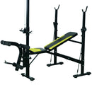 Stazione Fitness Multifunzione 175x110x202 cm in Acciaio Nero-1