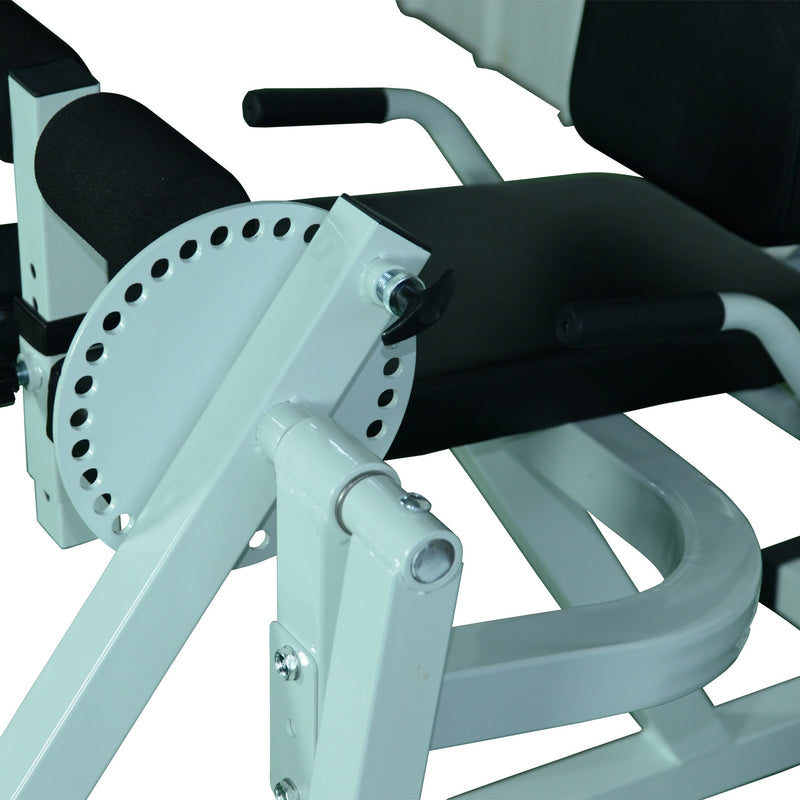 Panca Addominali Attrezzo Workout Gambe 113x95x99 cm  Nero-6