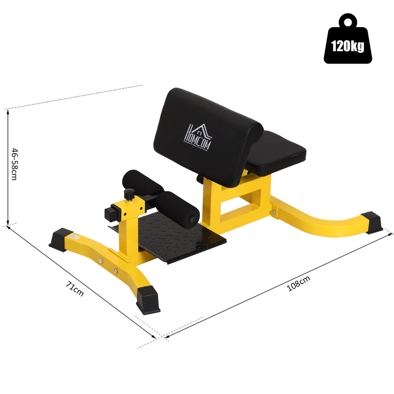 Panca Fitness Multifuzionale Scott Sissy Squat Abs Trainer Regolabile in Acciaio -3