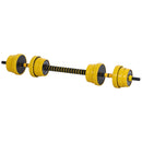 Bilanciere e Manubrio Componibile 2 in 1 20Kg  Giallo-6