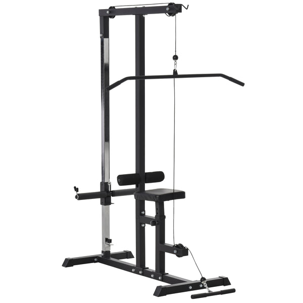 Multifunktions-Fitnessstation 107 L x 120 x 190 cm mit Bank und verstellbarem schwarzem Kabel online