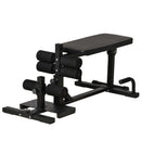 Panca Fitness per Squat 3 in 1 Altezza Regolabile Panca Inclinabile Nera-1