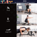 Panca Fitness per Squat 3 in 1 Altezza Regolabile Panca Inclinabile Nera-6