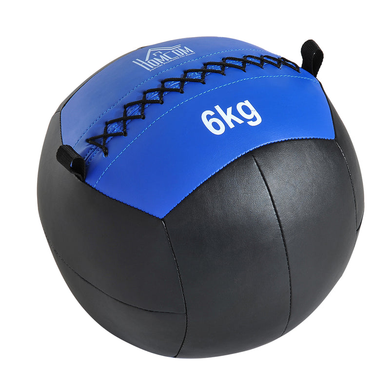 Palla Medica Crossfit Wall Ball 6kg Ø35 cm Nero-blu -5