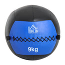 Palla Medica Crossfit Wall Ball 9kg Ø35 cm Nero-Blu -6