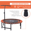 Trampolino Elastico Fitness con Manubrio Nero e Arancione Ø114.3 cm -4