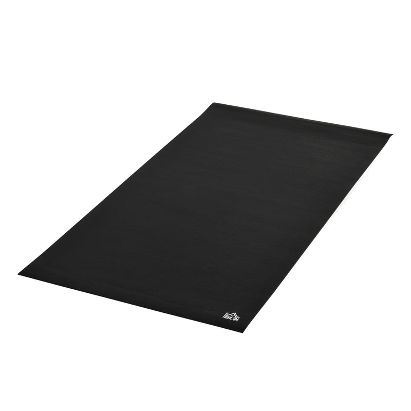 Tappeto Palestra Ammortizzante 180x90x0,6 cm in PVC Nero-1