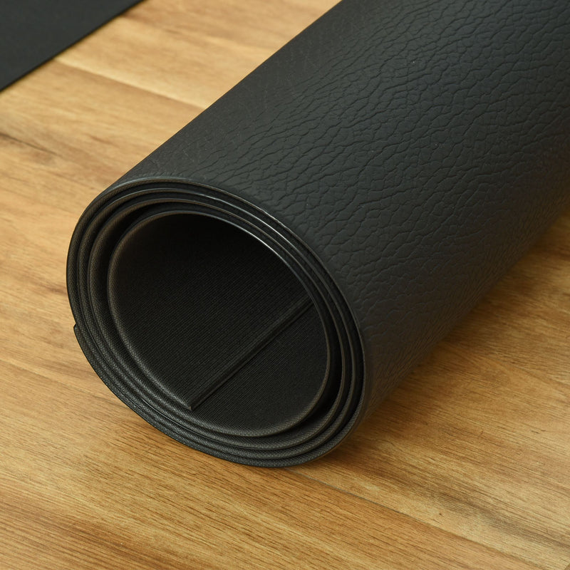 Tappeto Palestra Ammortizzante 180x90x0,6 cm in PVC Nero-8