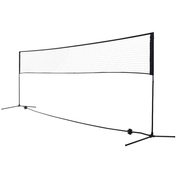 sconto Tragbares Tennis-Volleyballnetz 5x1,3x1,58 m Schwarz