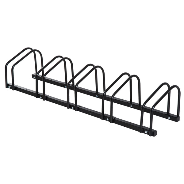 sconto 5-Sitzer-Fahrradträger aus Stahl 130 x 33 x 27 cm Schwarz