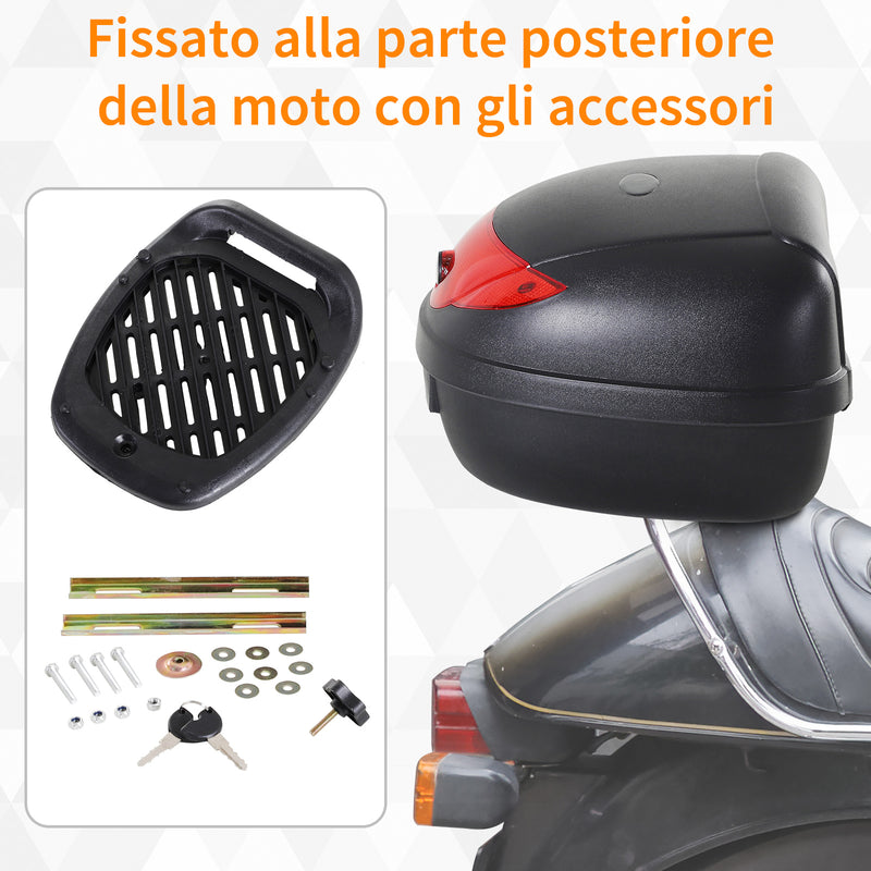 Bauletto Universale per Moto e Scooter 24L Nero -5