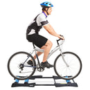 Rullo Bici Allenamento Lunghezza Regolabile 145x56x10,5 cm  Nero e Blu-2