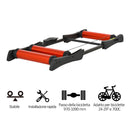 Rullo Bici Allenamento Lunghezza Regolabile 145x56x10,5 cm  Nero e Rosso-6