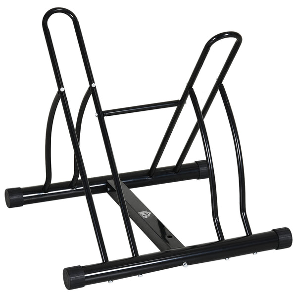 prezzo 2-Sitzer Fahrradträger aus Stahl 60x54x57 cm Schwarz