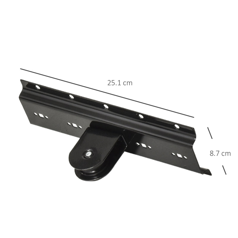 Supporto per Bici Paranco da Soffitto Max 20 Kg in Acciaio  Nero-3