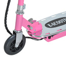 Monopattino Elettrico per Bambini 120W con Freno e Cavalletto Rosa -9