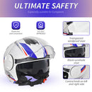 Casco Jet per Scooter Visiera Lunga e Parasole Taglia M Bianco-5