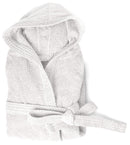 Accappatoio in Spugna 100% Cotone Bianco Taglia S/M-1