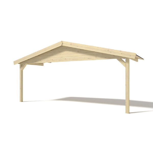 Frontverdanda für Gartenhaus 480x200 cm in Holz sconto