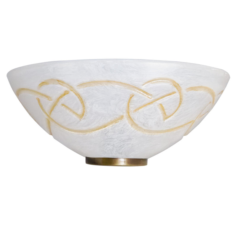 Applique 1xE27 Ganci Oro Vetro Graffio Bianco-Ambra E-Energy Ada-1