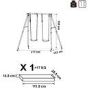 Altalena 2 Posti da Esterno Minnie 2,20x1,80x1,80 h m in Acciaio-3