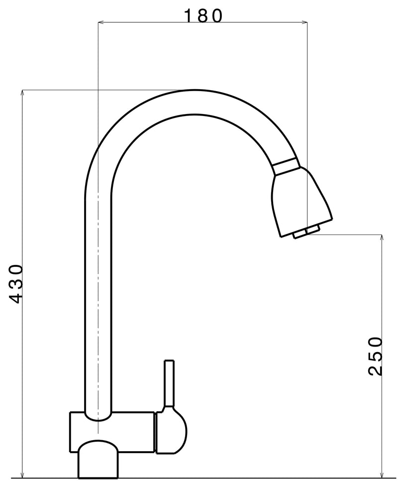 Rubinetto Cucina Miscelatore Monocomando Doccetta Estraibile Apell AP7090CR Cromato-2