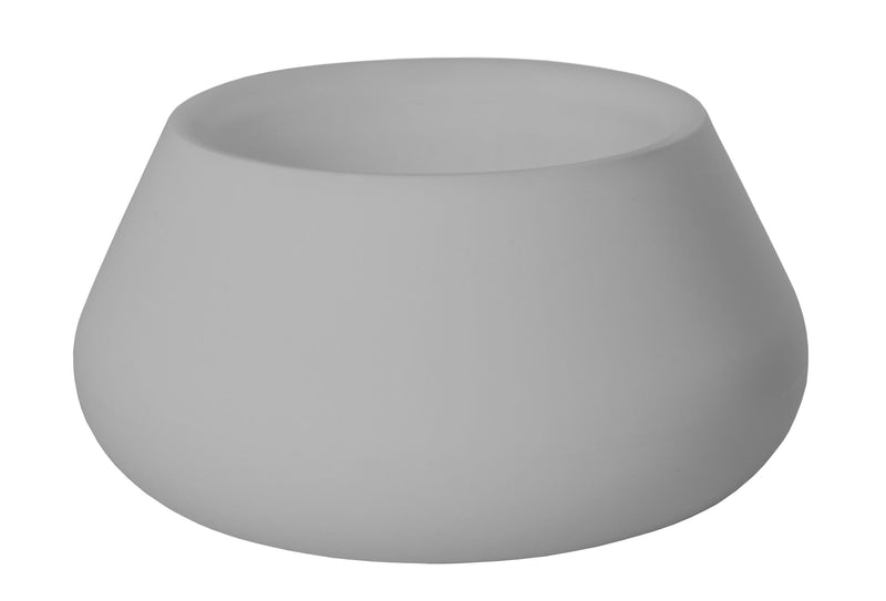 Vaso Ø54x28 cm in Resina Arkema Conca Bianco-1