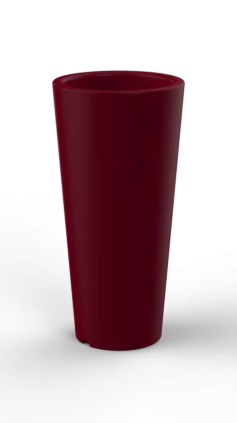 Vaso Ø34x86 cm in Resina Arkema Tondo 86 Ruby-1