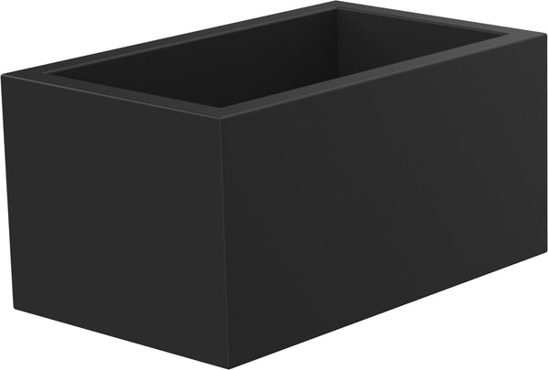 Vaso Rettangolare 80x40x50 cm in Resina Arkema Modulo Cassetta Nero prezzo