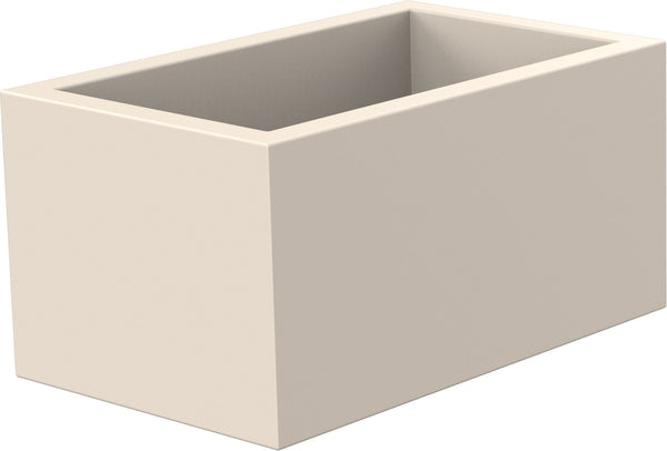 Vaso Rettangolare 80x40x50 cm in Resina Arkema Modulo Cassetta Bianco acquista