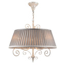 Lampadario Elegant in Metallo Felicita Beige-1