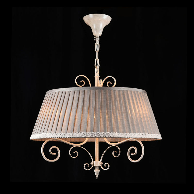 Lampadario Elegant in Metallo Felicita Beige-2