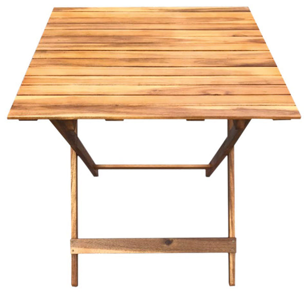 Quadratischer klappbarer Gartentisch 70x70 cm aus Holz prezzo