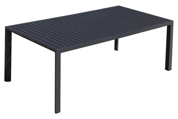 sconto Gartentisch 100x200x75 cm in Anthrazit Aluminium