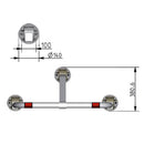 Barriera Dissuasore di Parcheggio Sosta in acciaio 87x45cm ARS480 Arco Essencial Line-5