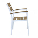 Poltrona Cayman 56x58x85 h cm in Alluminio Bianco-3