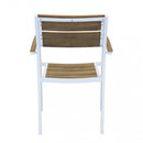 Poltrona Cayman 56x58x85 h cm in Alluminio Bianco-4