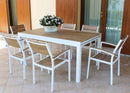 Poltrona Cayman 56x58x85 h cm in Alluminio Bianco-7