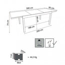 Tavolo Cayman Allungabile 200/300x95x75 h cm in Alluminio Tortora-9