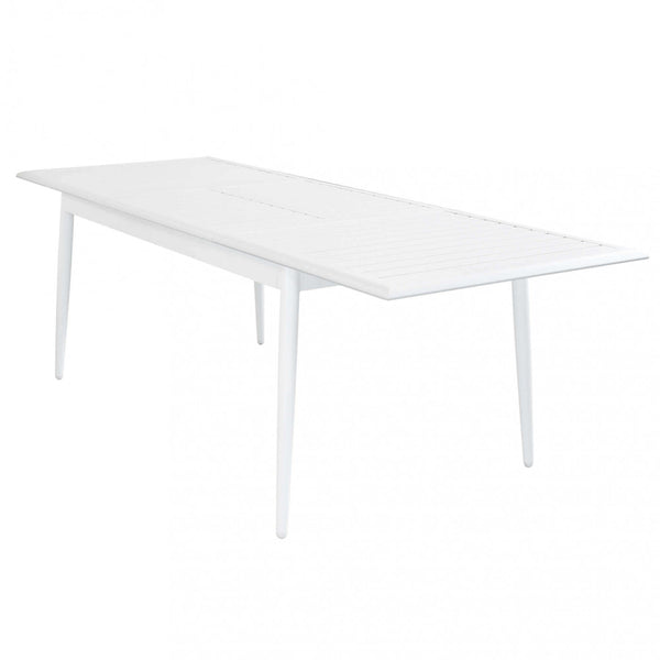 Maracaibo Ausziehbarer Tisch 160/240x90x76 h cm in Weißaluminium prezzo