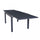 Hawaii Ausziehbarer Tisch 135/270x90x75 h cm in anthrazitfarbenem Aluminium