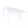 Hawaii Ausziehbarer Tisch 135/270x90x75 h cm in Weißaluminium