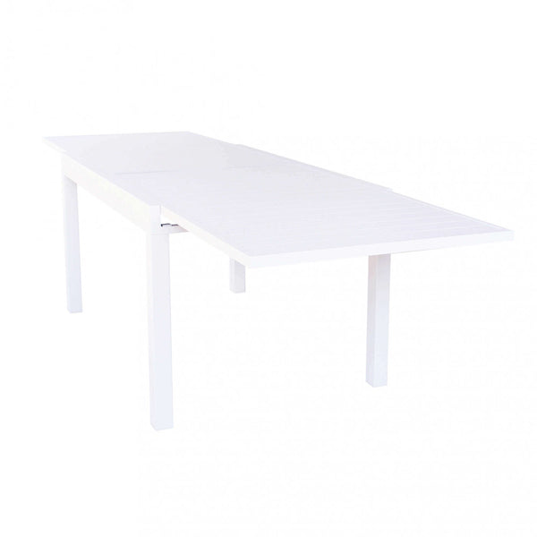 prezzo Hawaii Ausziehbarer Tisch 135/270x90x75 h cm in Weißaluminium