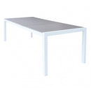 Tavolo Allungabile Waikiki 162/242x100x74 h cm in Alluminio Bianco-1