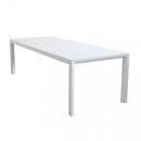 Tavolo Allungabile Houston 135/180x80x75 h cm in Alluminio Bianco-1