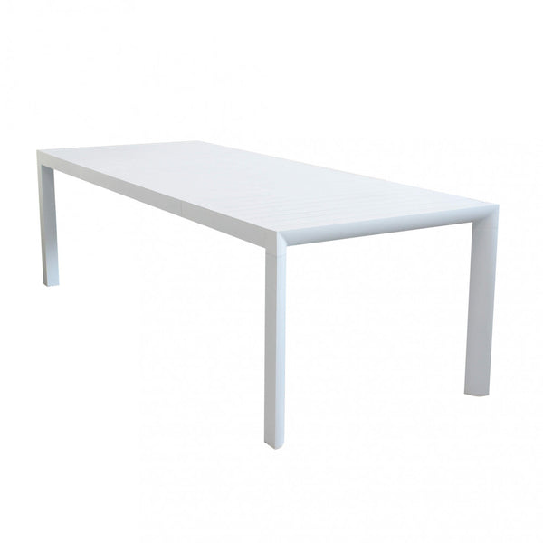 acquista Houston Ausziehbarer Tisch 135/180x80x75 h cm in Weißaluminium