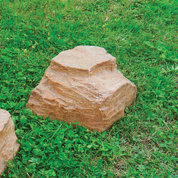 sconto Dekorativer Kunststein für den Garten 38x27x14 cm aus Fiberglas