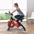 Spin Bike Indoor Allenamento Aerobico con Display a LED Nero e Rosso -3